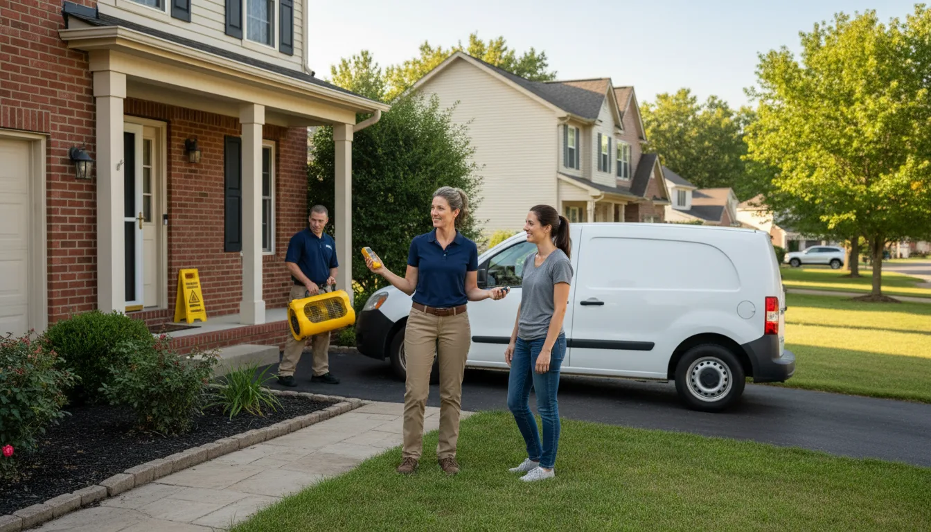 Residential water damage restoration in Lodge Grass, MT